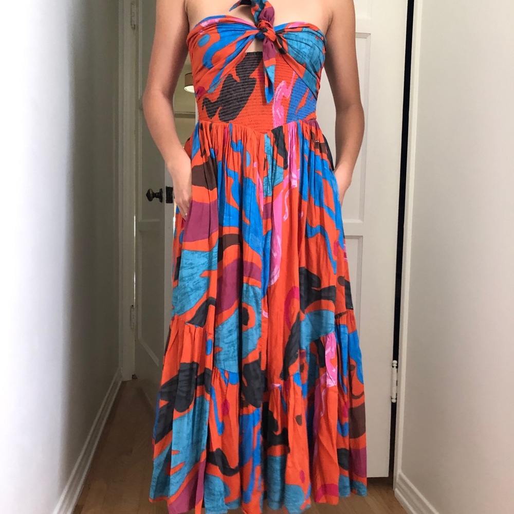 Free People Midi Length Sun Dress
